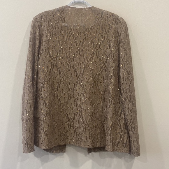 2‎ Piece Tank Lace Overlay With Lace Cardigan - Picture 11 of 16